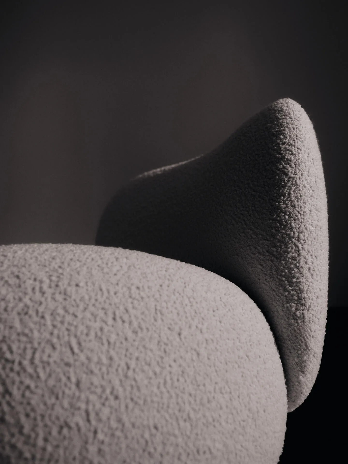 Rico lounge chair piccolo fåtölj, Nordic Bouclé-Off-white Ferm Living