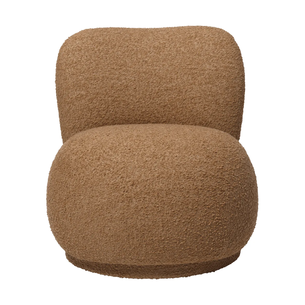 Rico lounge chair raw bouclé piccolo fåtölj, Tan Ferm Living