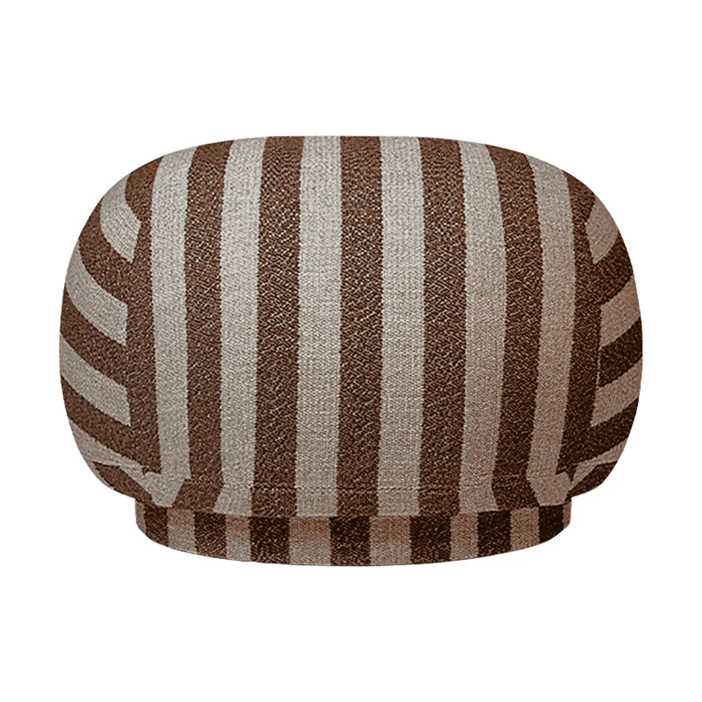 Rico pouf sittpuff, Louisiana, Sand-chocolate Ferm Living