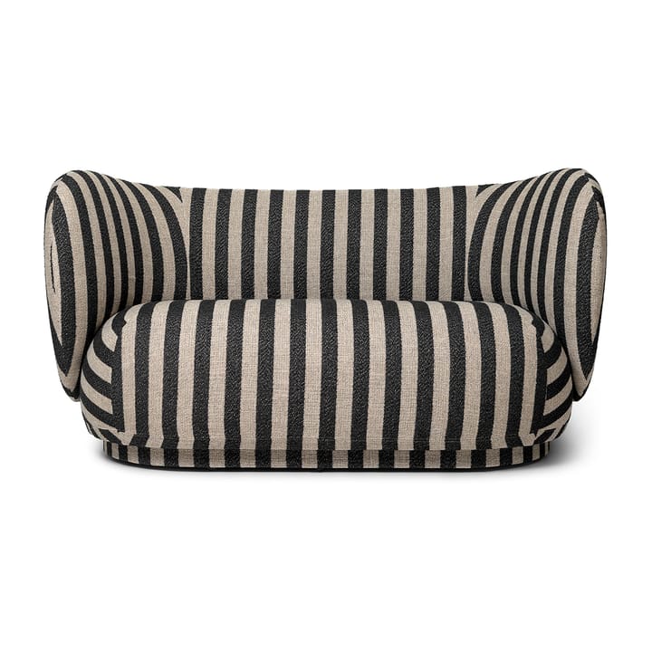 Rico soffa 2-sits - Louisiana sand black - ferm LIVING