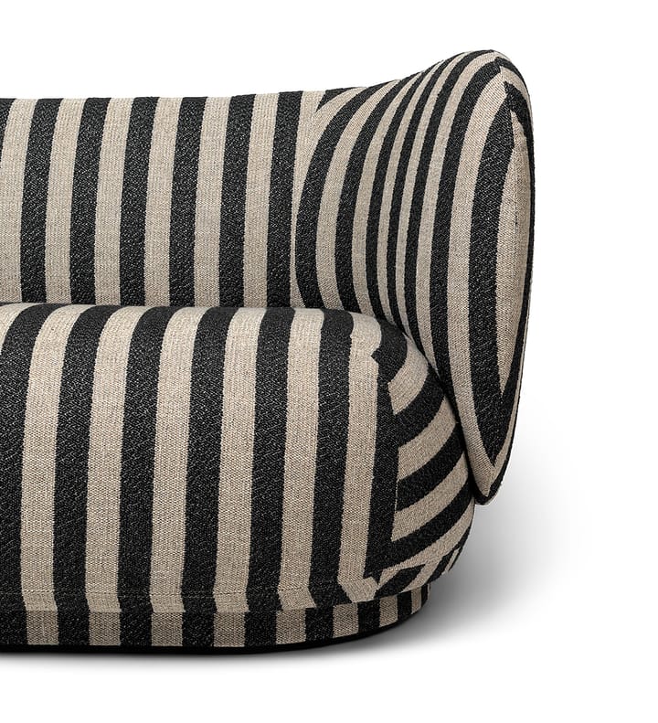 Rico soffa 2-sits - Louisiana sand black - ferm LIVING