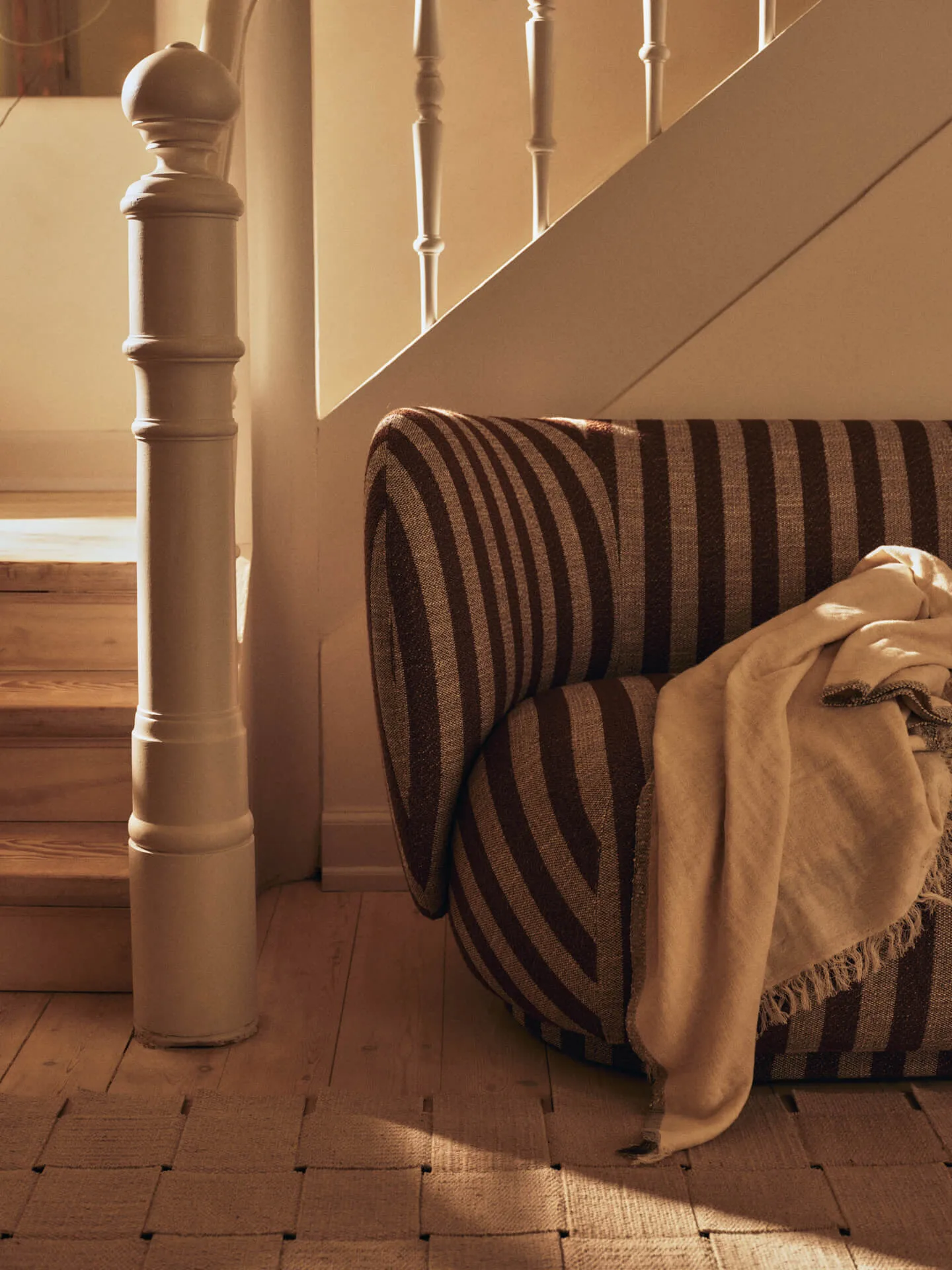 Rico soffa 2-sits, Louisiana, Sand-chocolate Ferm Living