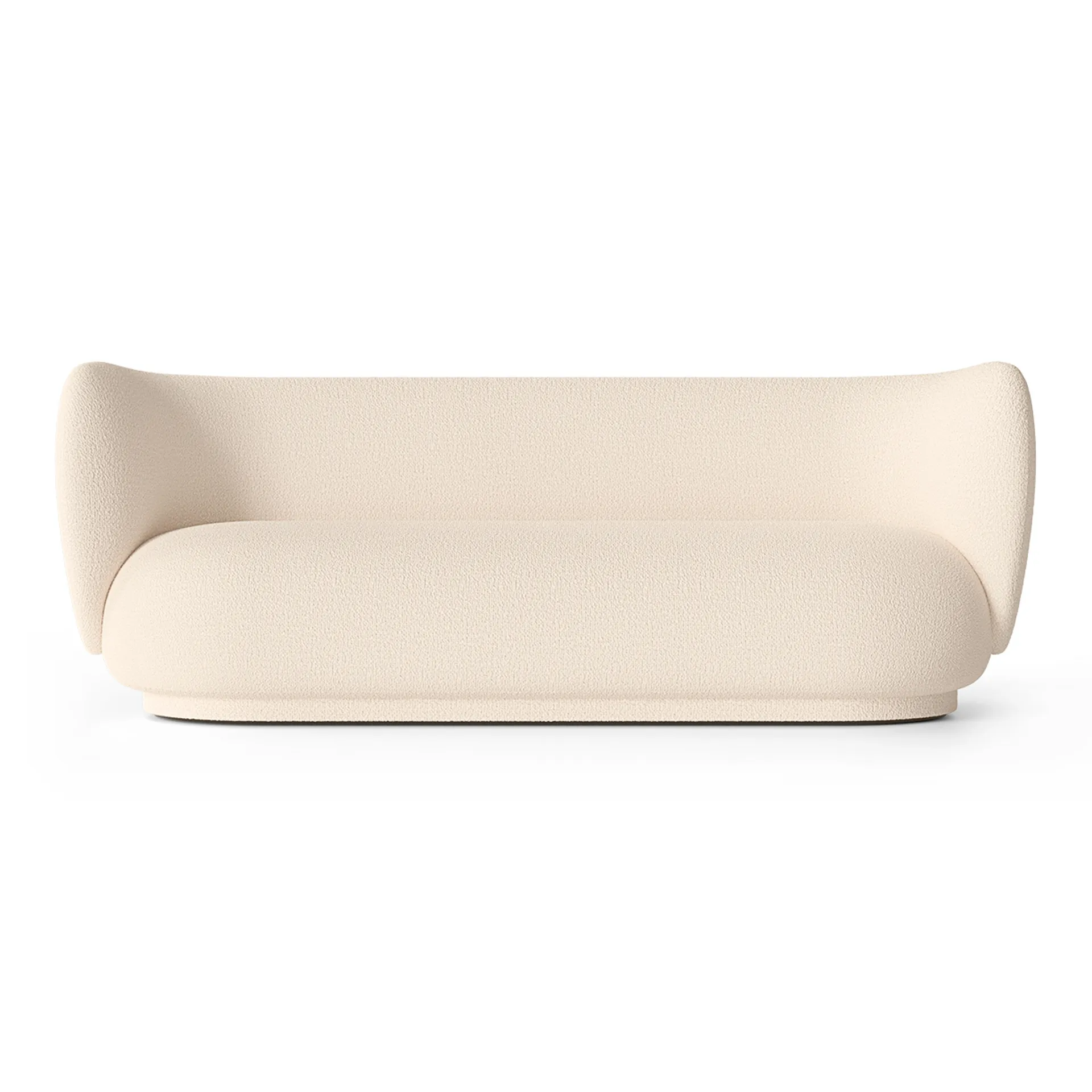 Rico soffa bouclé 3-sits, Wool bouclé offwhite Ferm Living