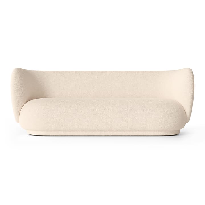 Rico soffa bouclé 3-sits - Wool bouclé offwhite - Ferm Living