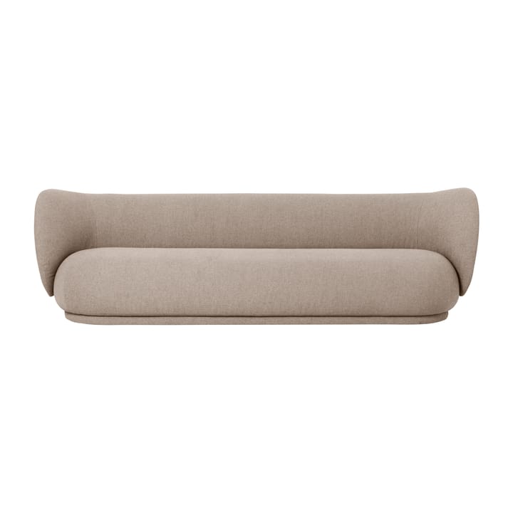 Rico soffa bouclé 4-sits - Bouclé sand - ferm LIVING