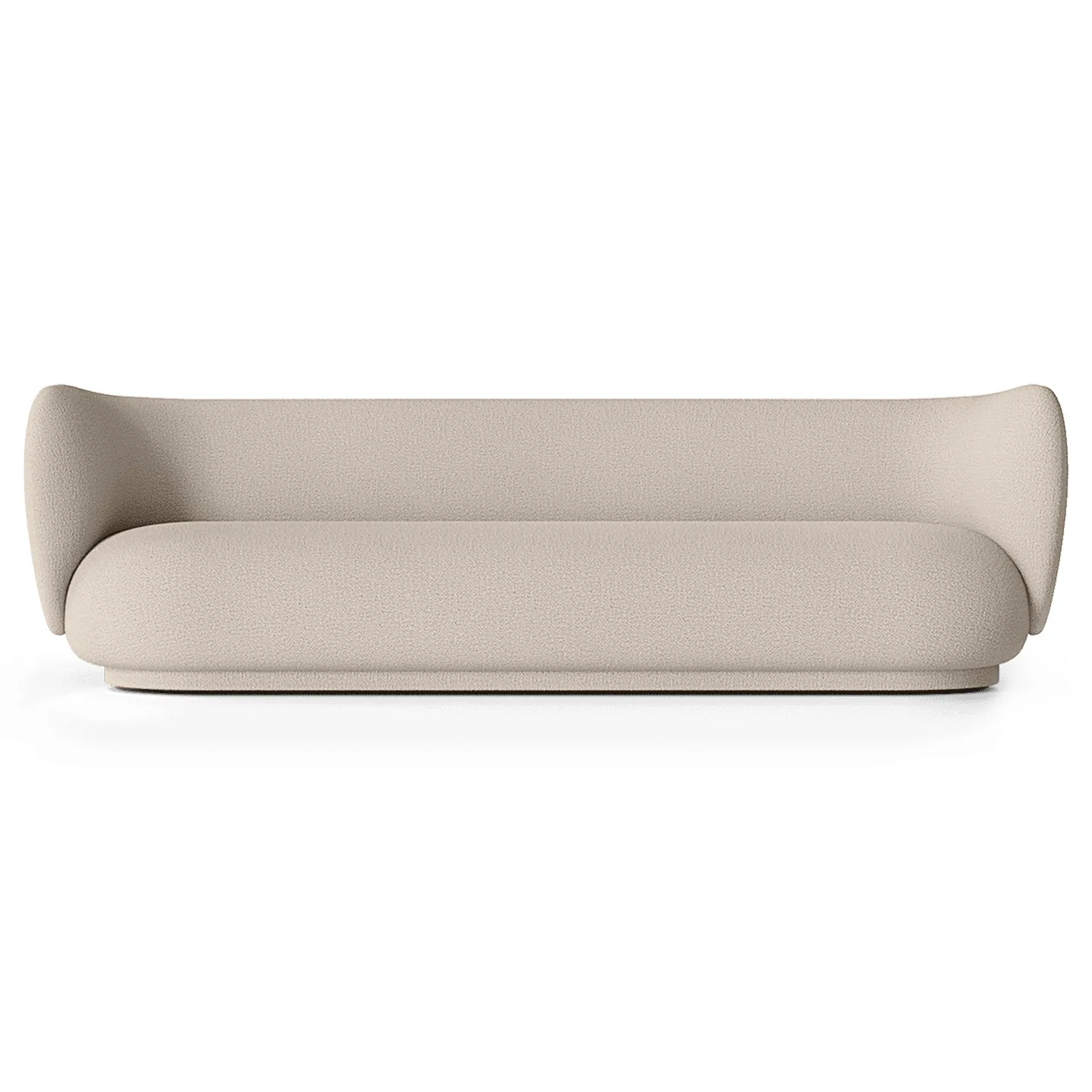 Rico soffa bouclé 4-sits, Wool bouclé natural Ferm Living