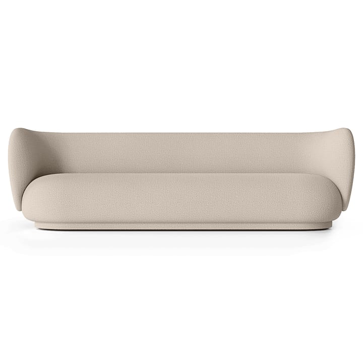 Rico soffa bouclé 4-sits - Wool bouclé natural - Ferm Living