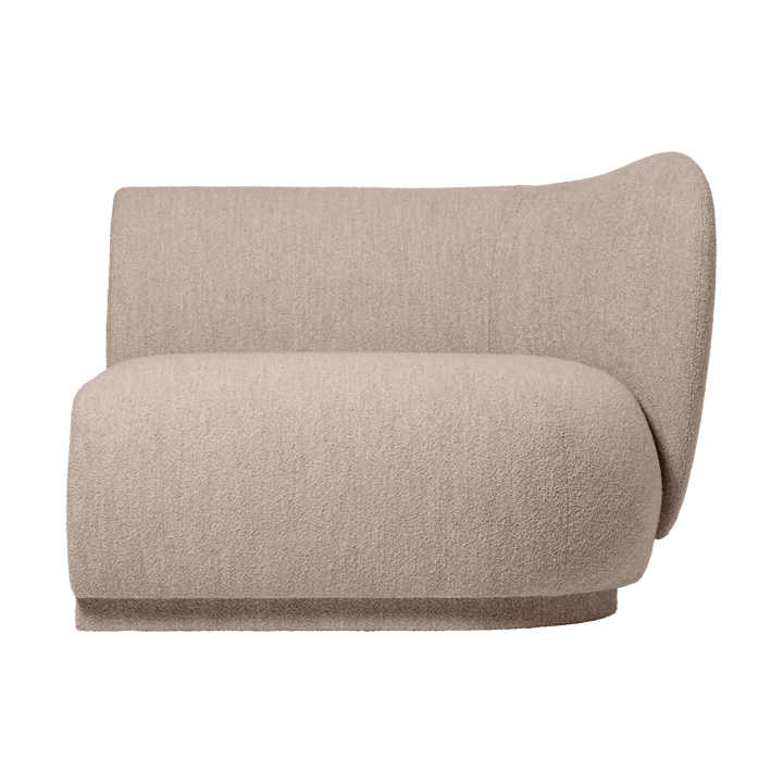 Rico soffmodul armrest R Soft Bouclé - Natural - Ferm Living