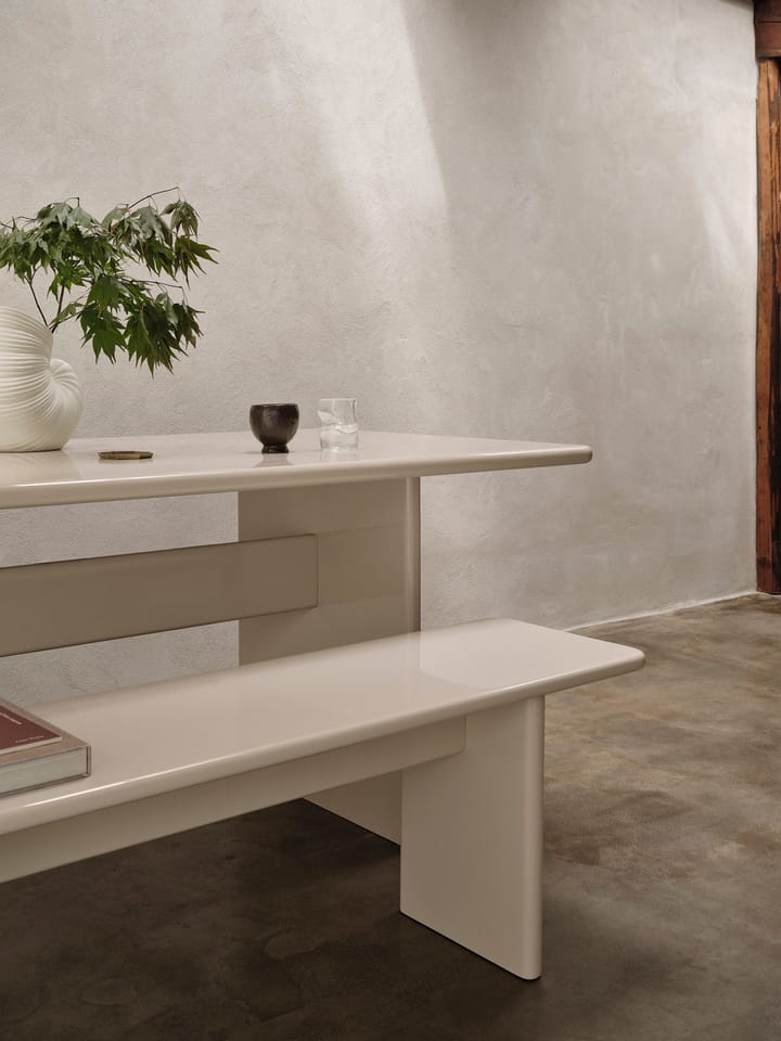 Rink bänk 200 cm, Eggshell Ferm Living