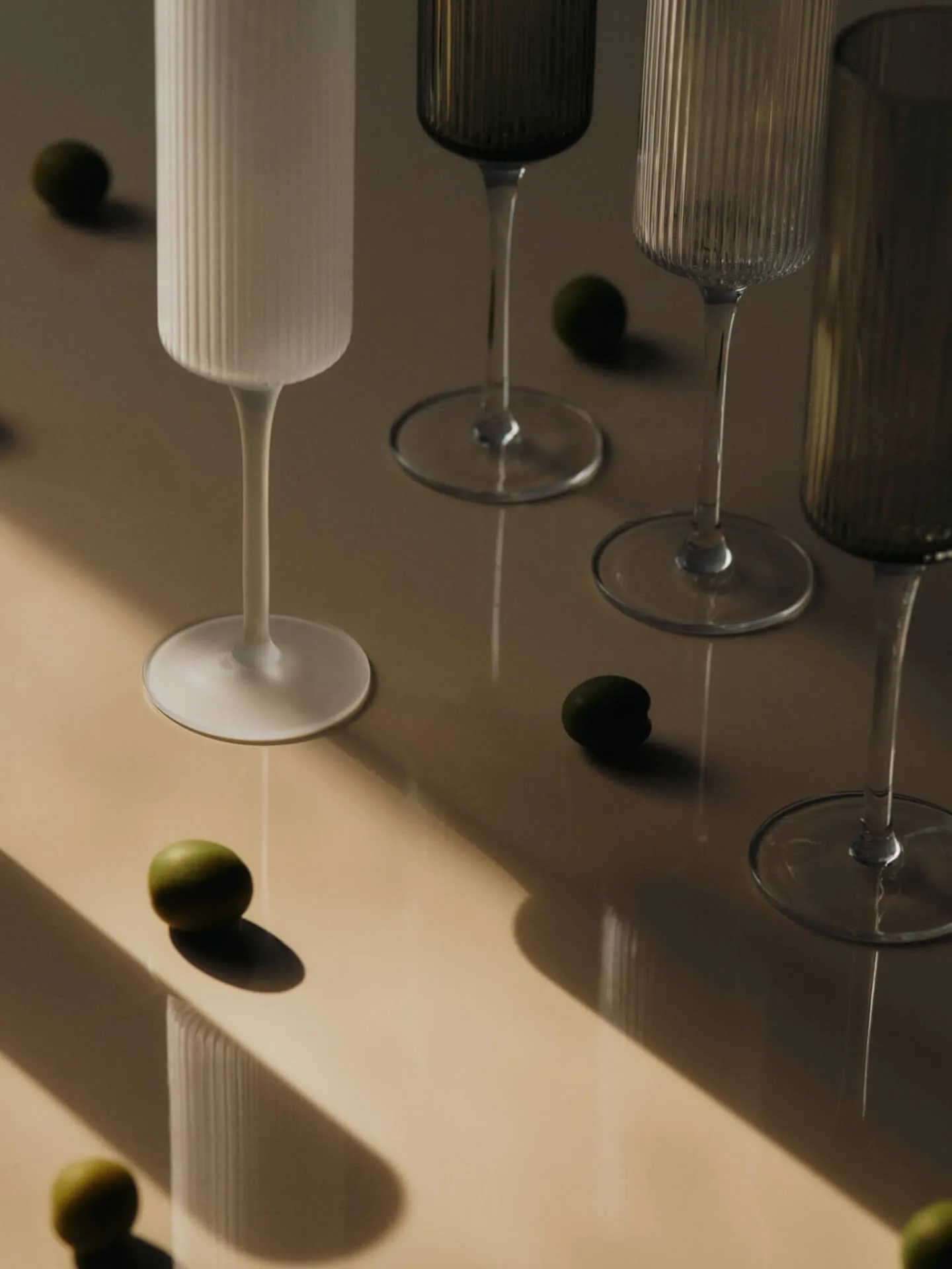 Ripple Champagne flutes champagneglas 15 cl 2-pack, Frosted Ferm Living