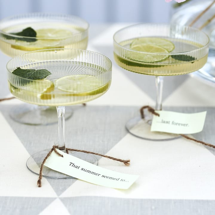 Ripple champagneglas 2-pack, klar Ferm Living