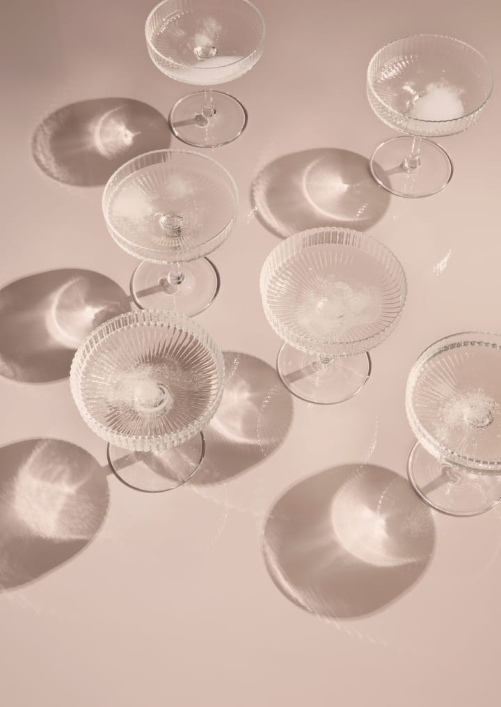 Ripple champagneglas 2-pack, klar Ferm Living