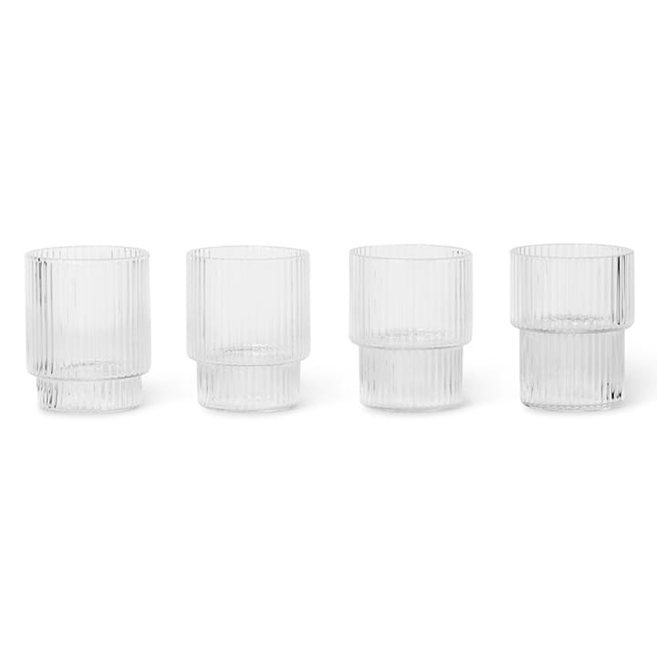 Ripple espressoglas 6 cl 4-pack - Klar - Ferm LIVING