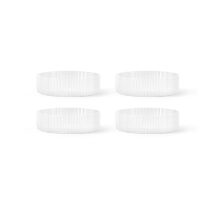 Ripple frukostskål 4-pack - Frosted - Ferm Living