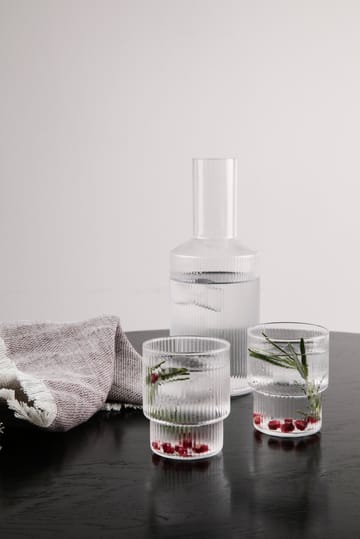 Ripple glas 4-pack - klar - Ferm Living