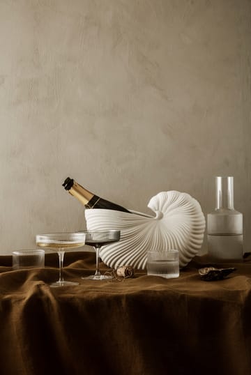 Ripple glas lågt 4-pack - Clear - Ferm Living
