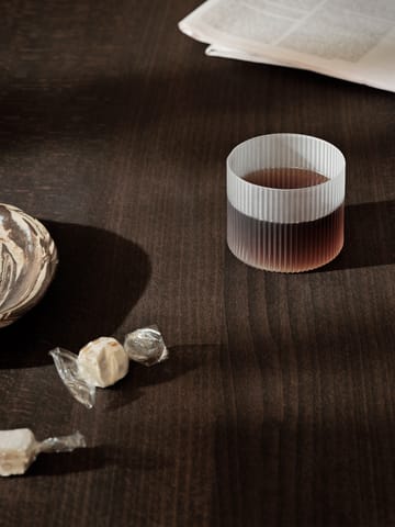 Ripple glas lågt 4-pack - Frosted - Ferm Living