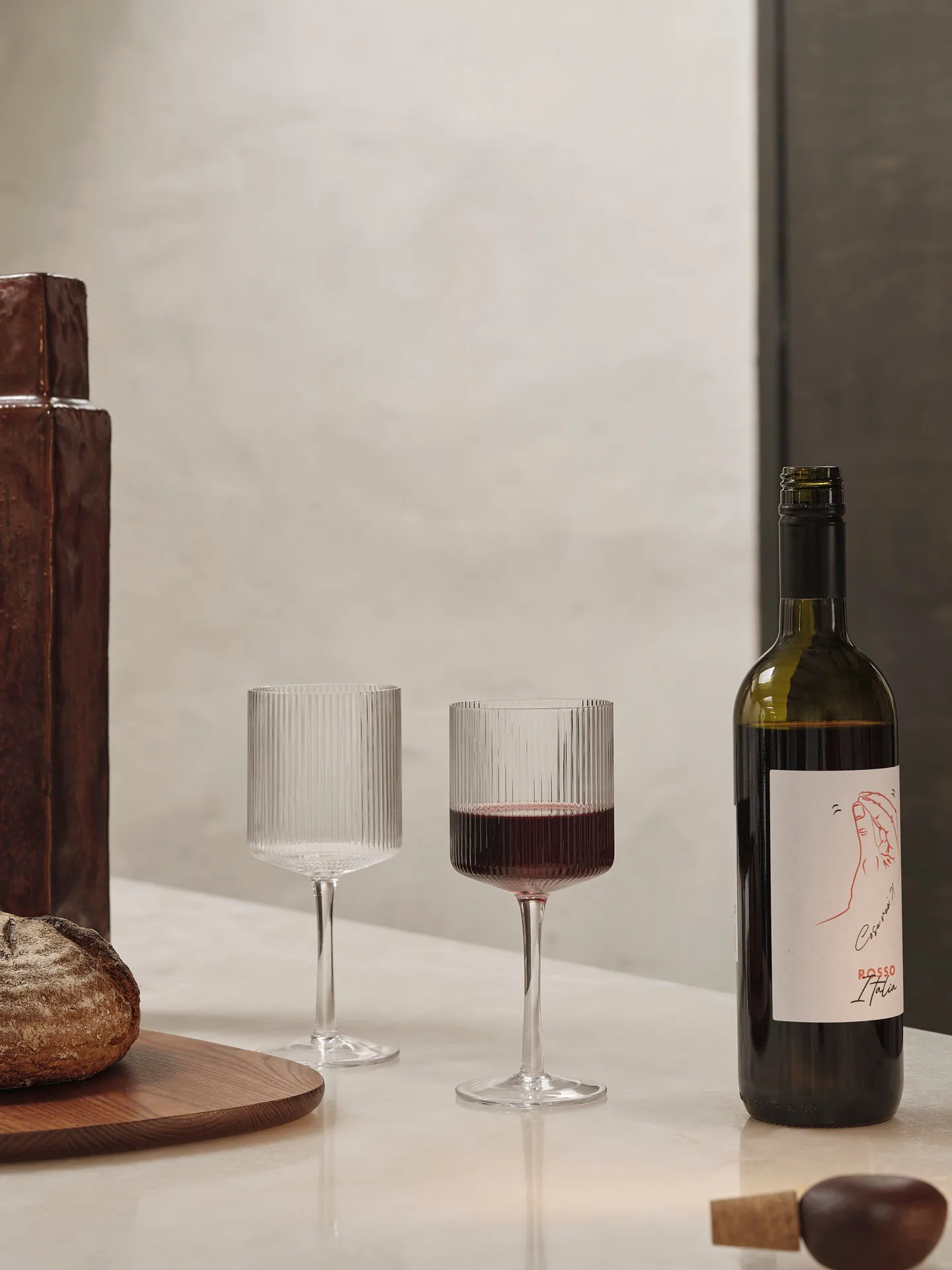 Ripple karaff och glasset 17 delar - Klar,  Ferm Living