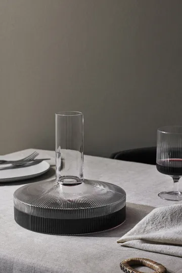 Ripple karaff och glasset 17 delar - Klar - Ferm Living