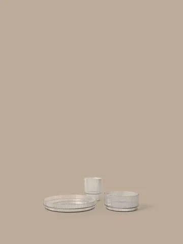 Ripple kids barnservis - Clear, 3 delar - Ferm Living