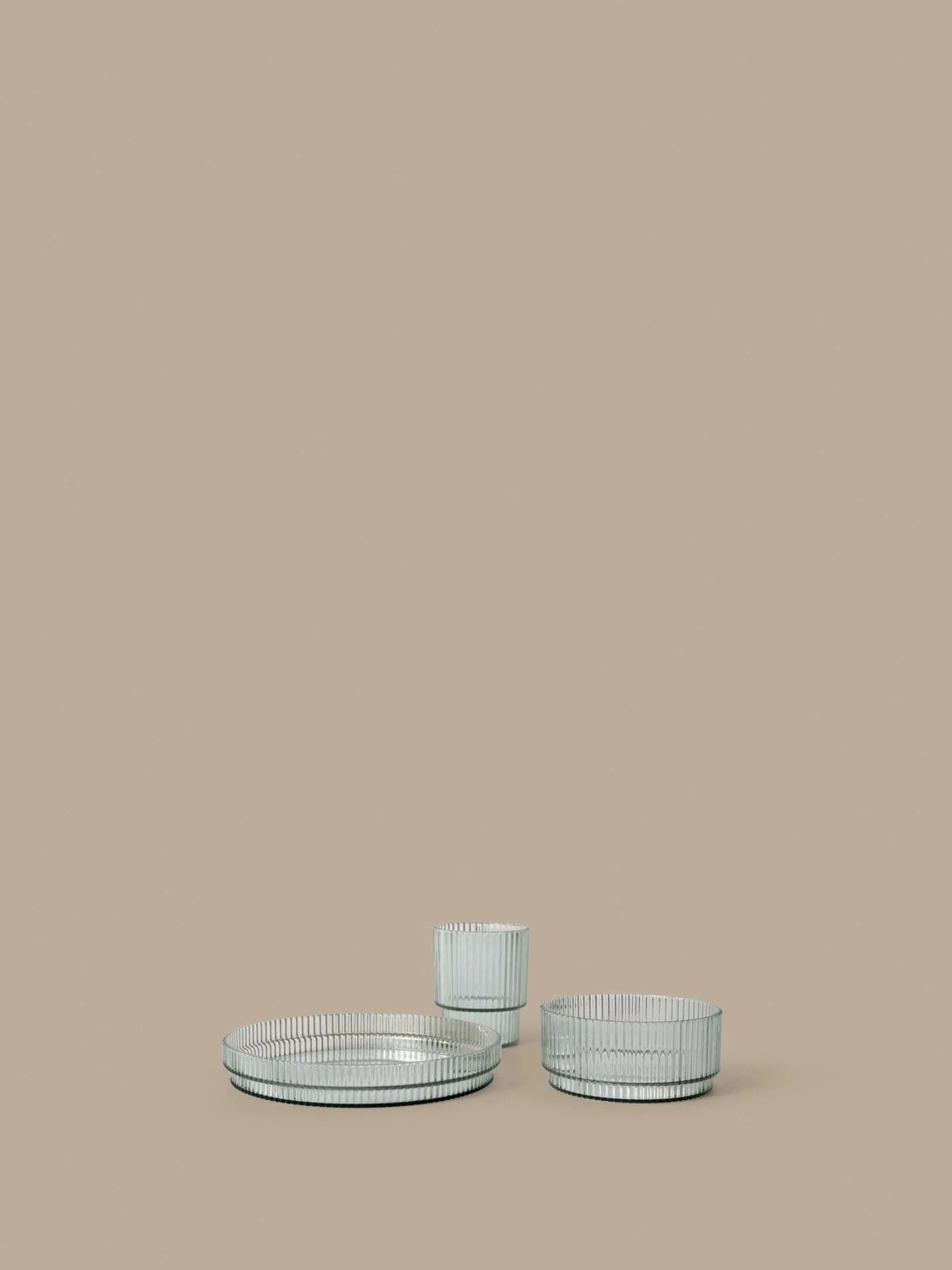 Ripple kids barnservis, Tea green, 3 delar Ferm Living