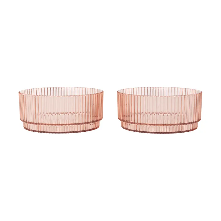 Ripple kids skål - Blush, 2-pack - Ferm Living
