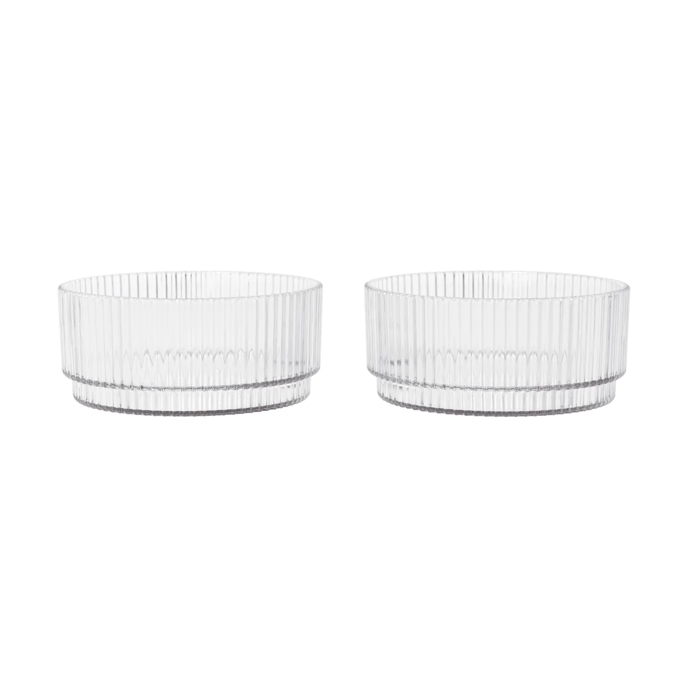Ripple kids skål, Clear, 2-pack Ferm Living