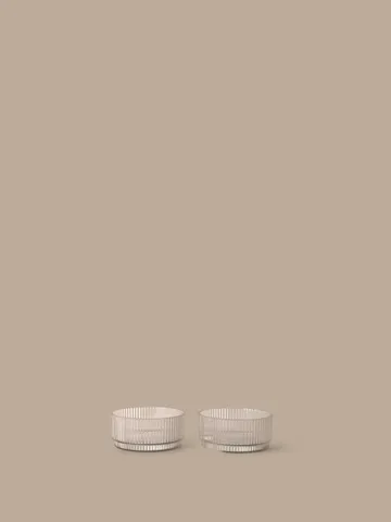 Ripple kids skål - Clear, 2-pack - Ferm Living
