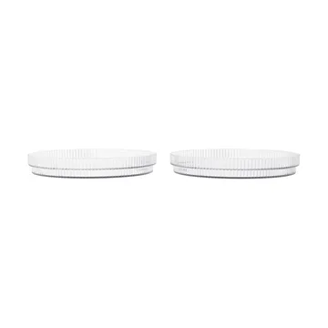 Ripple kids tallrik - Clear, 2-pack - Ferm Living