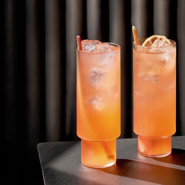 Ripple long drink glas 4-pack, klar Ferm Living