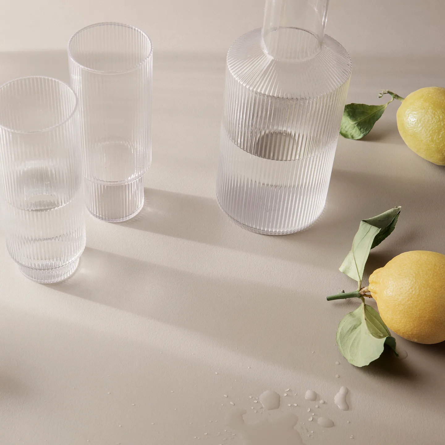 Ripple long drink glas 4-pack, klar Ferm Living
