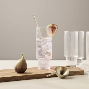 Ripple long drink glas 4-pack - klar - Ferm Living