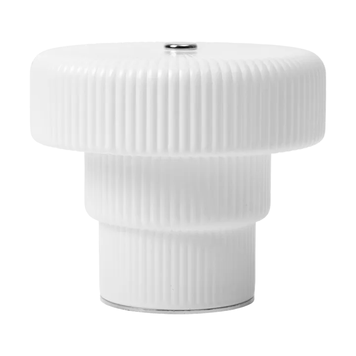 Ripple portabel bordslampa - White, 10 cm - Ferm Living