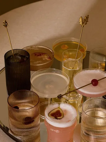 Ripple tumbler glas 25 cl 2-pack - Blush - Ferm Living