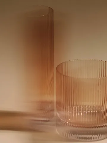 Ripple tumbler glas 25 cl 2-pack - Blush - Ferm Living