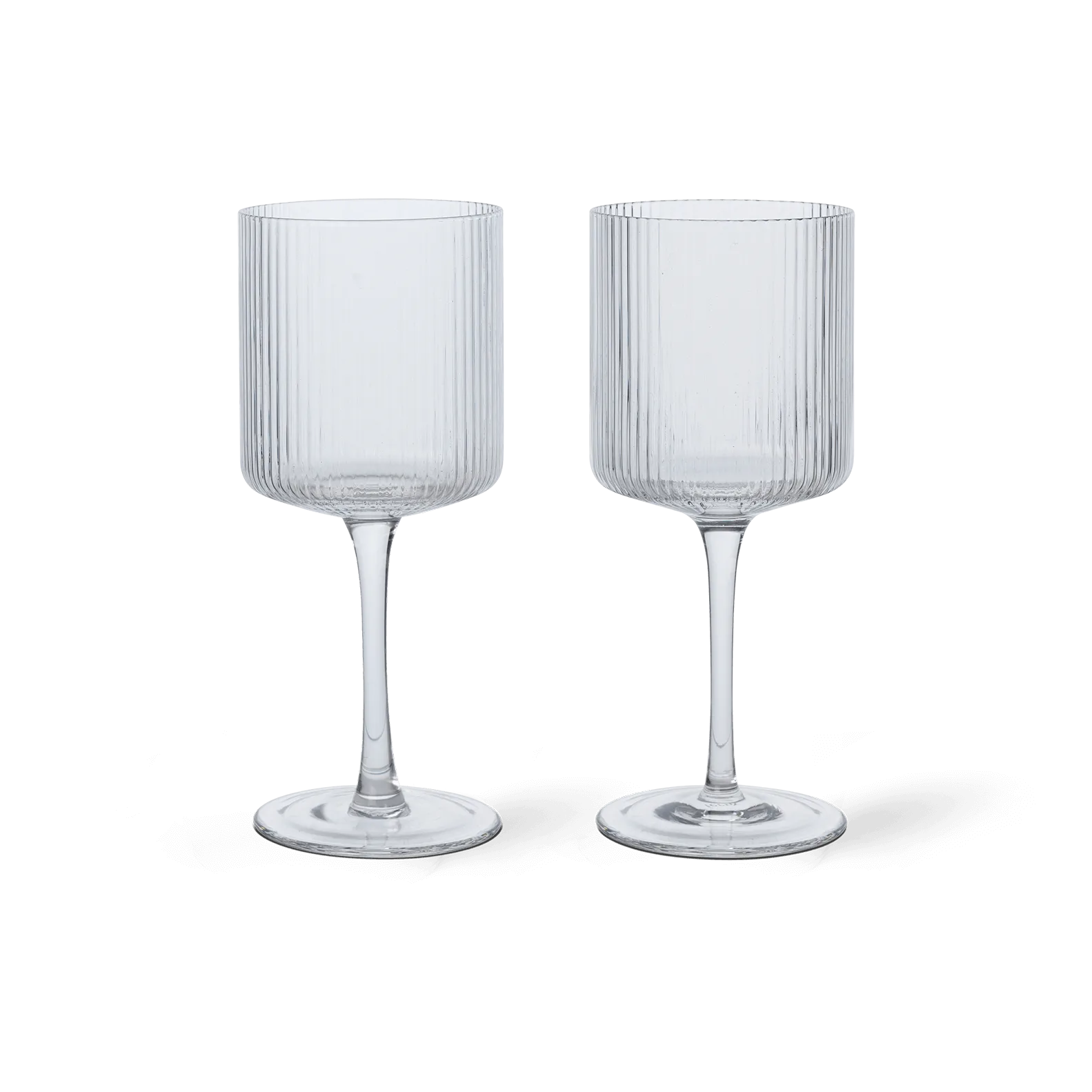 Ripple vitvinsglas 26 cl 2-pack, Clear Ferm Living