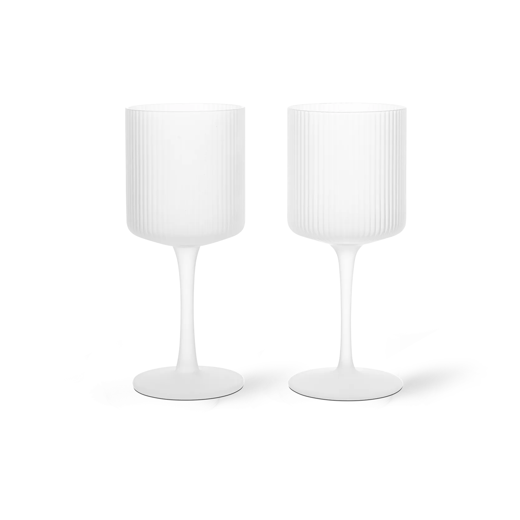 Ripple vitvinsglas 26 cl 2-pack, Frosted Ferm Living