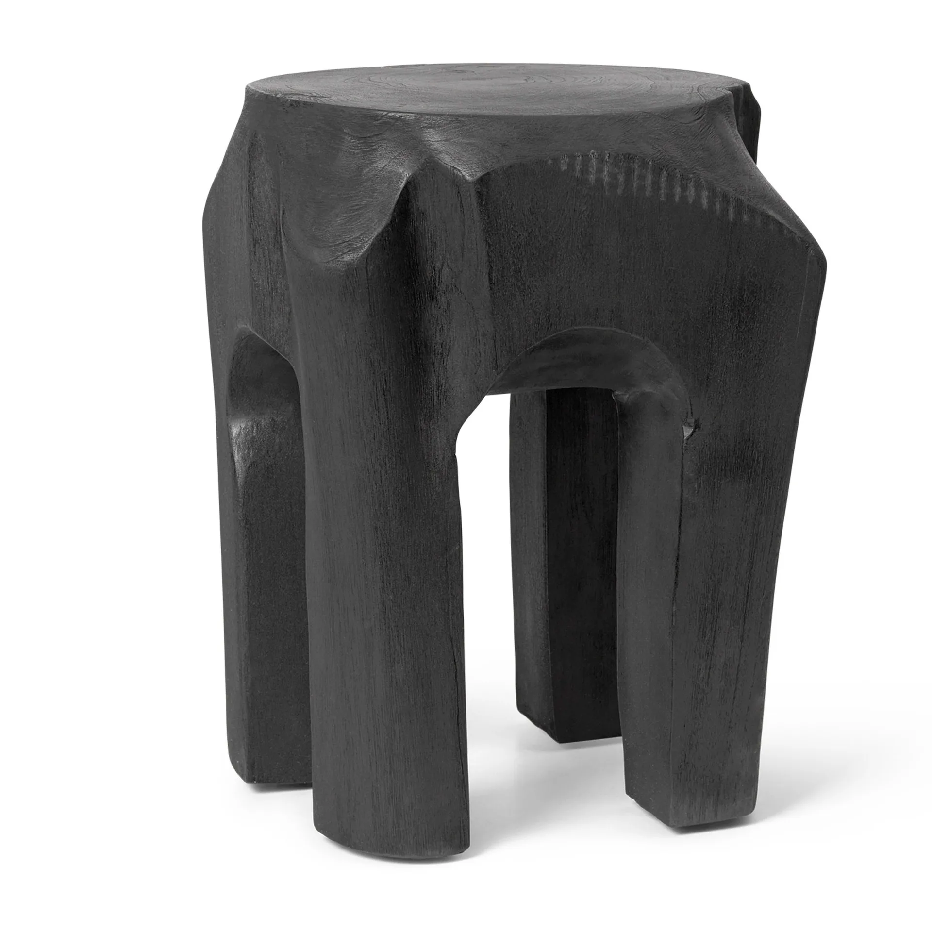 Root rund pall Ø30x40 cm, Black stained Ferm Living
