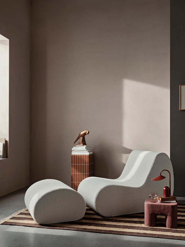 Rouli pouf pure bouclé sittpuff, Off-white Ferm Living