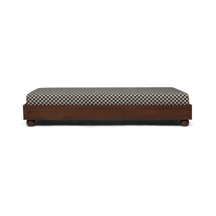 Rum dagbädd check - Dark Stained-Sand-Black - ferm LIVING