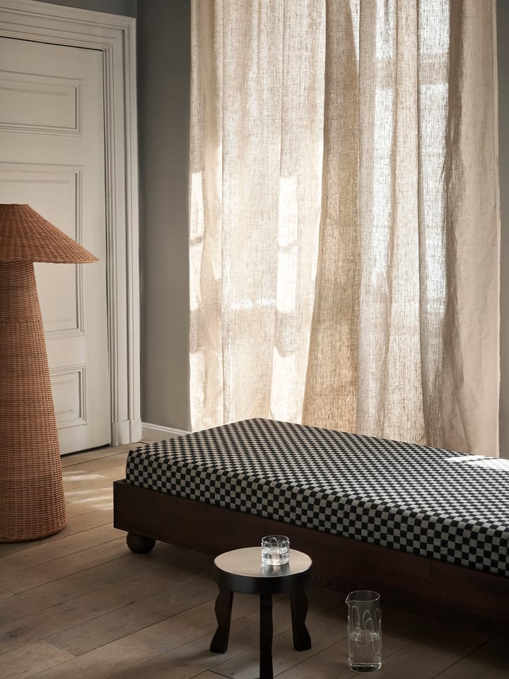 Rum dagbädd check - Dark Stained-Sand-Black - ferm LIVING