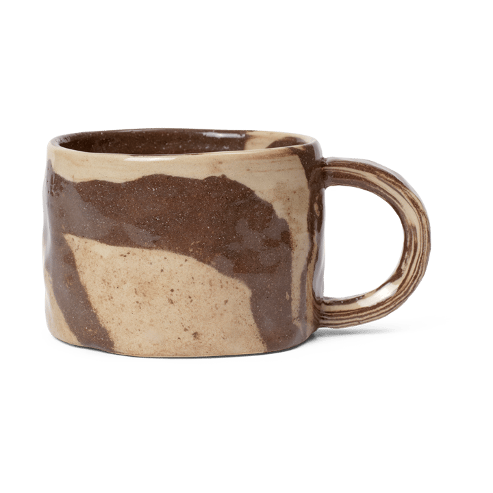 Ryu mugg låg 20 cl, Sand-brown Ferm Living