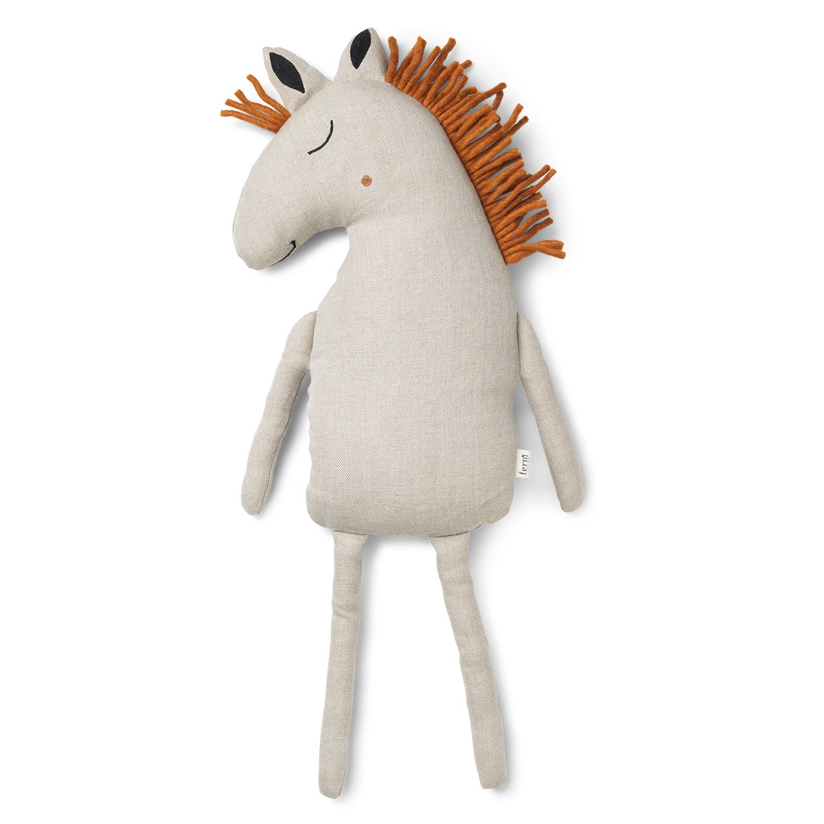 Ferm Living Safari kudde häst Beige | Skandinavisk Design | Barnrumsinredning | Vit