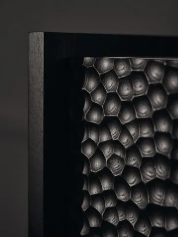 Scarni sidobord - Mörkbetsad ask, 38x40x45 cm - Ferm Living