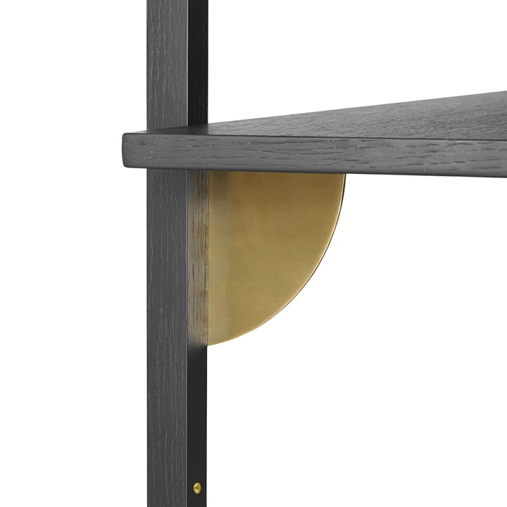 Sector hylla L/L - Svart ask-mässing - ferm LIVING