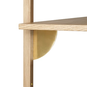Sector hylla single wide - Ek-mässing - Ferm Living