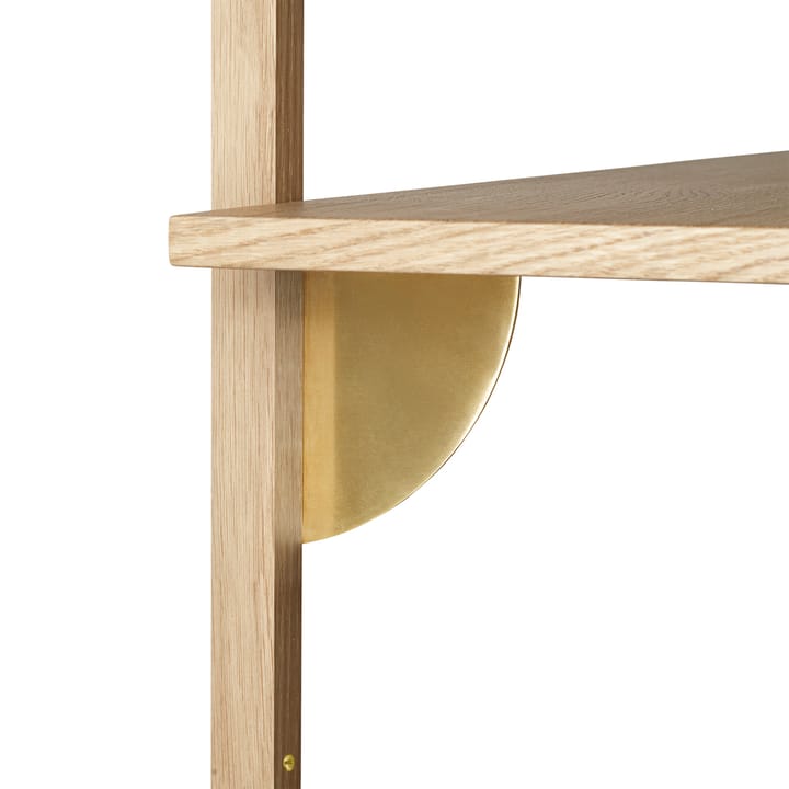 Sector hylla single wide, Ek-mässing Ferm Living