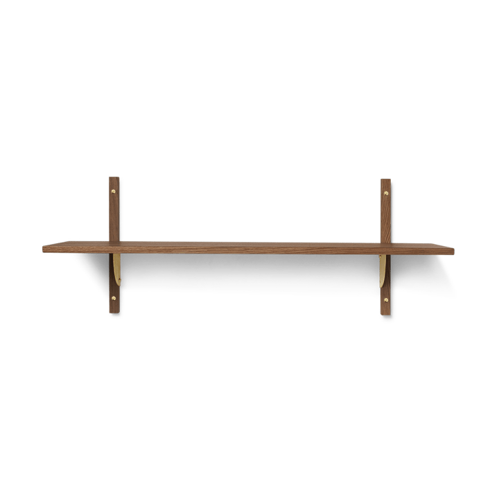 Sector hylla single wide - Smoked Oak, brass - Ferm Living