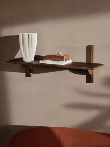Sector hylla single wide - Smoked Oak, brass - Ferm Living