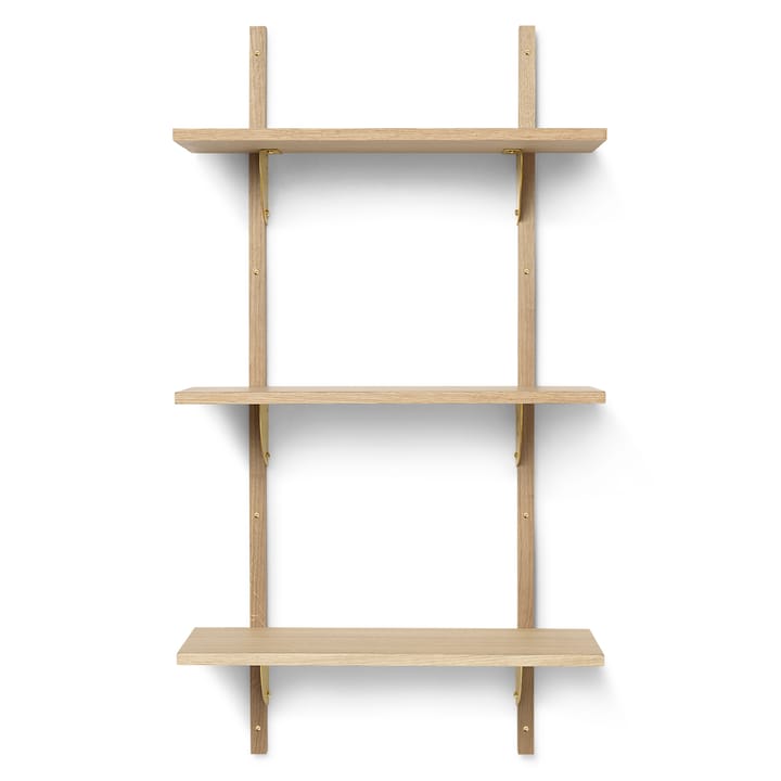 Sector hylla S/L - Ek-mässing - Ferm Living